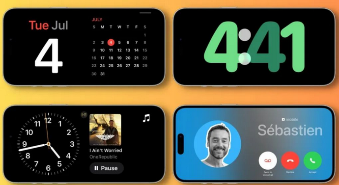 信阳苹果手机维修分享iOS17横屏充电待机显示有什么好处 