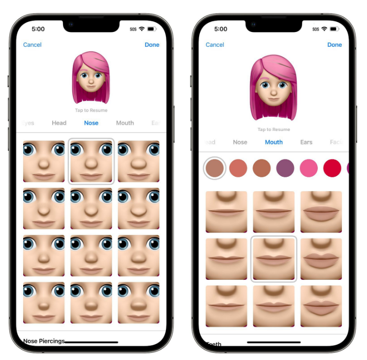 信阳苹果手机维修分享​iOS 16中的拟我表情有了哪些变化和升级 