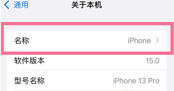 信阳苹果13维修分享iPhone 13热点名字设置教程 
